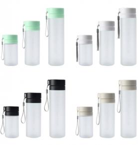 Wholesale 800ml Portable GYM Clear Custom Logo Drinking Cup Plastic Sports Water Bottle Transparent Free Sample Camping PC Camp