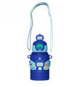 450ml Kids Love Water Bottle Thermos Cup Insulated Baby Kids Cute Milk Water Bottles with Straw