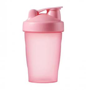 Top Seller 400ML Plastic Gym Protein Cup With Custom Logo Mini Water Shake Bottle With Stainless Steel Mixing Bal