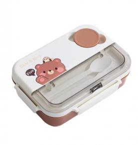 Plastic lunch box custom insulated bpa free microwave leakpfoof bento box children school kids for boys girls bento lunch box