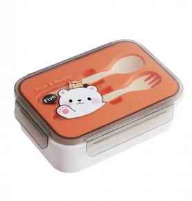 Plastic lunch box custom insulated bpa free microwave leakpfoof bento box children school kids for boys girls bento lunch box