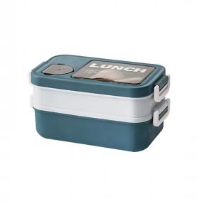 2 layer plastic lunch box custom insulated bpa free microwave leakpfoof bento box children school kids for boys girls bento l